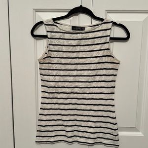 The Limited - Striped Sleeveless Shell - S